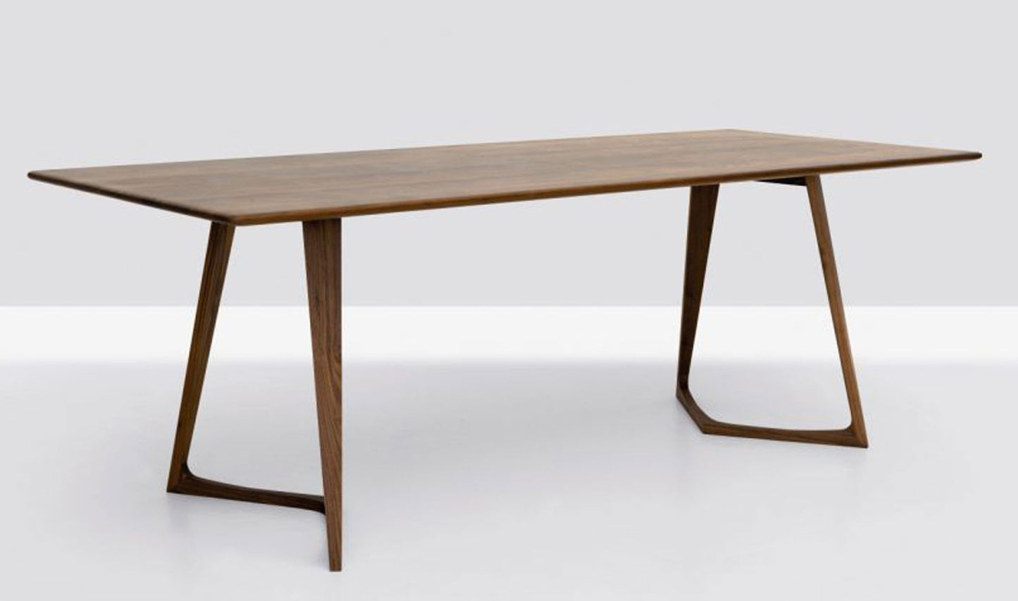Tisch Twist eckig Nussbaum