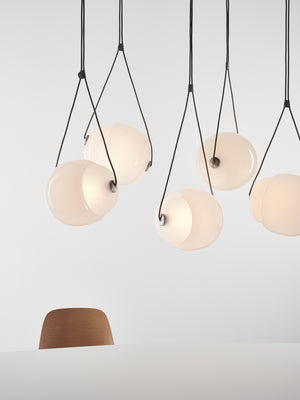 Pendant Light Muffin Wood natural