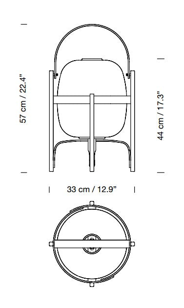 Tischleuchte Cesta von Santa & Cole – Design Miguel Milá