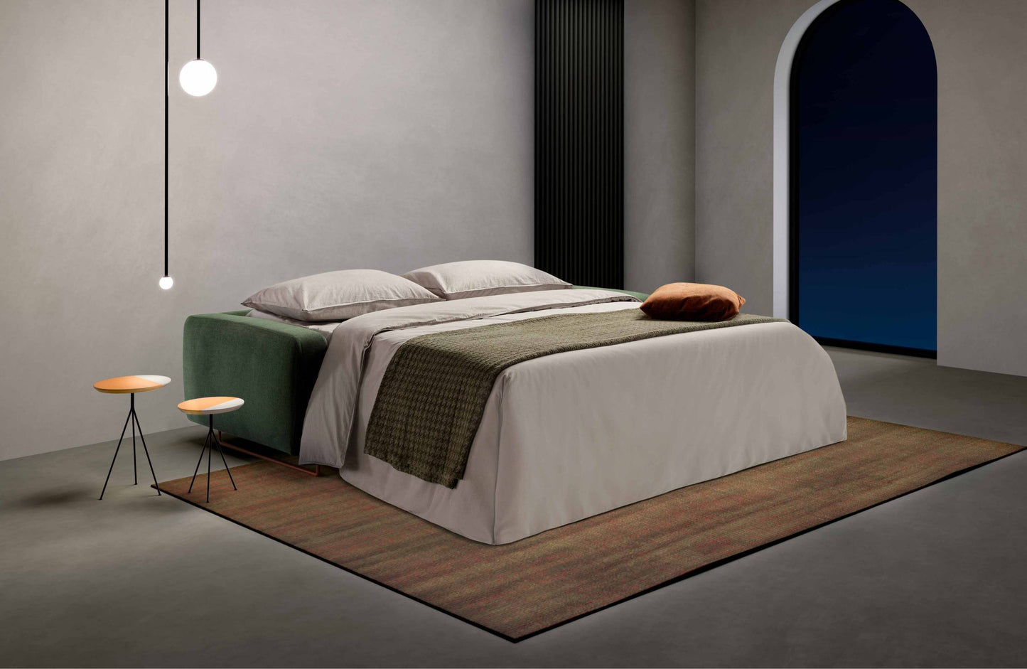 Schlafsofa Club Dienne Salotti | echte Matratze | Bezug abnehmbar