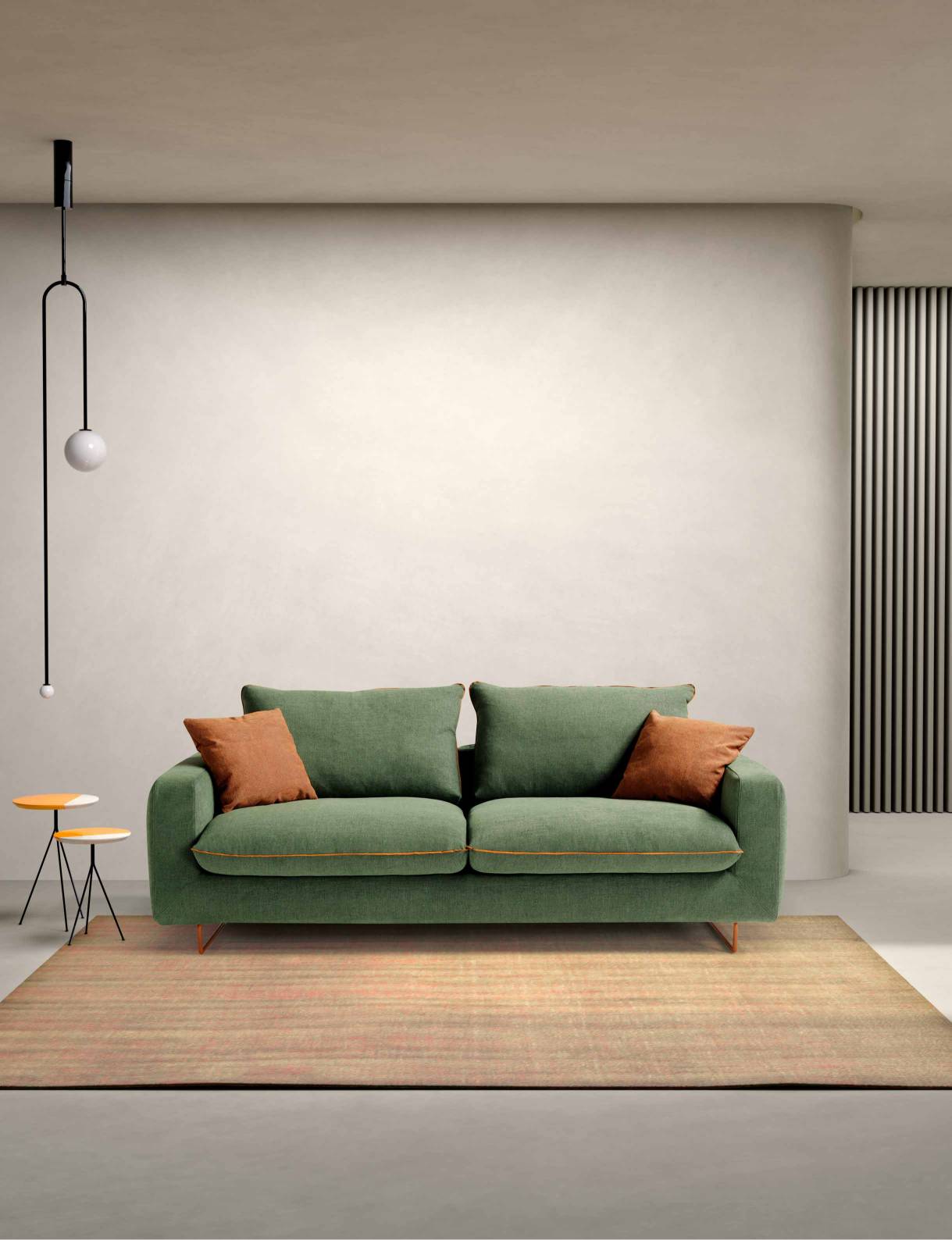 Schlafsofa Club Dienne Salotti | echte Matratze | Bezug abnehmbar