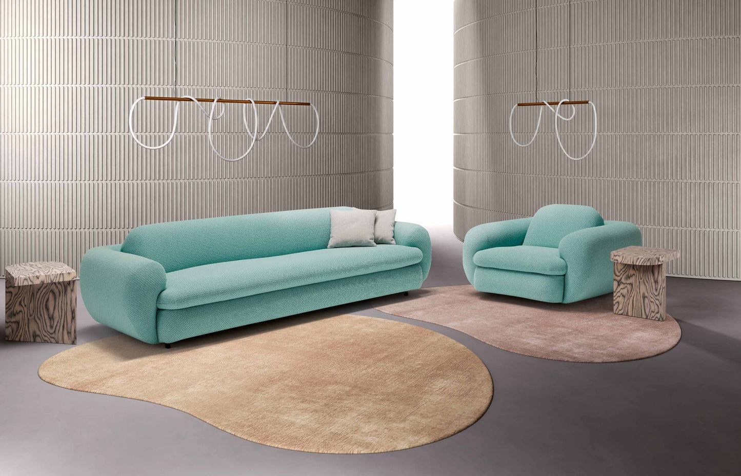 Canapé convertible Curvi Dienne Salotti | Confort & Design | Housse déhoussable