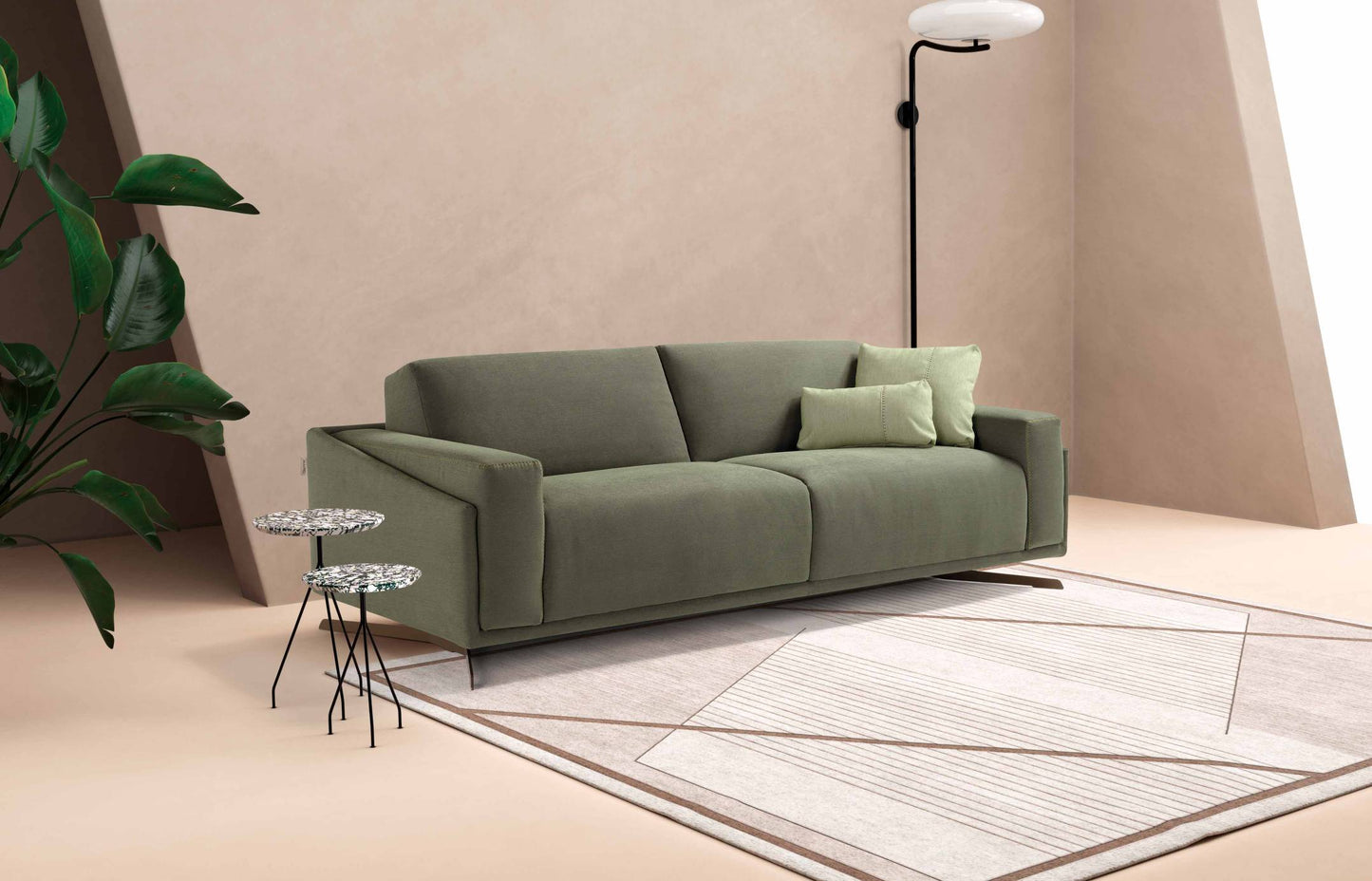 Canapé-lit Space made in Italy | véritable matelas | housse lavable