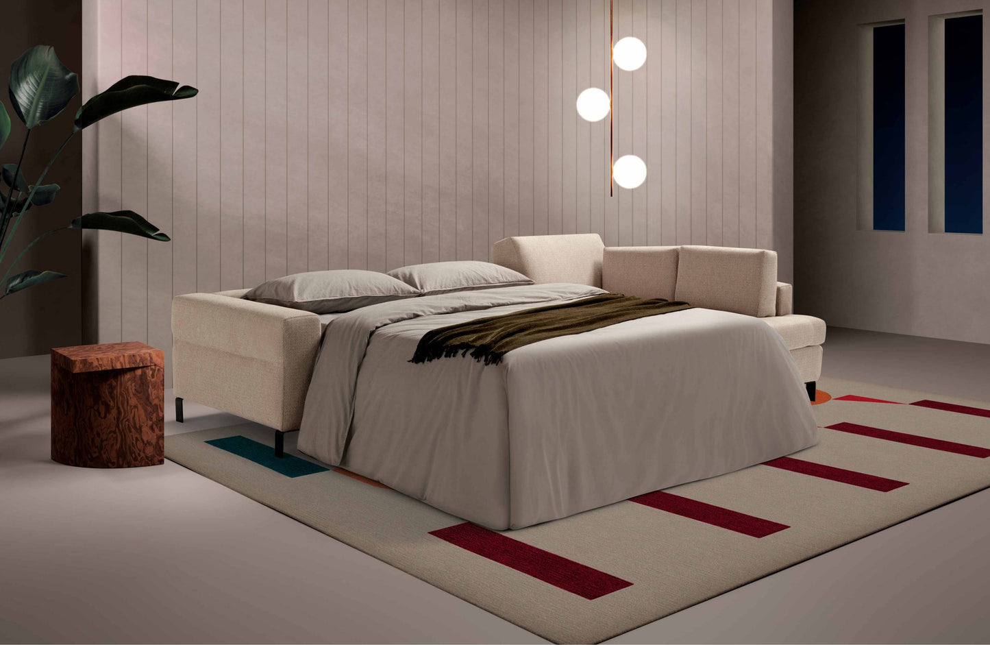 Canapé convertible d'angle Life | design intemporel | housse amovible