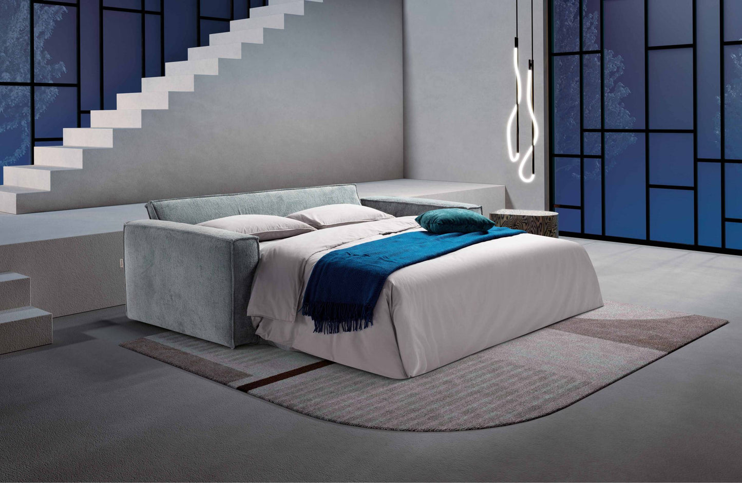 Canapé-lit More Dienne | véritable matelas | housse déhoussable