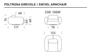 Canapé convertible Curvi Dienne Salotti | Confort & Design | Housse déhoussable