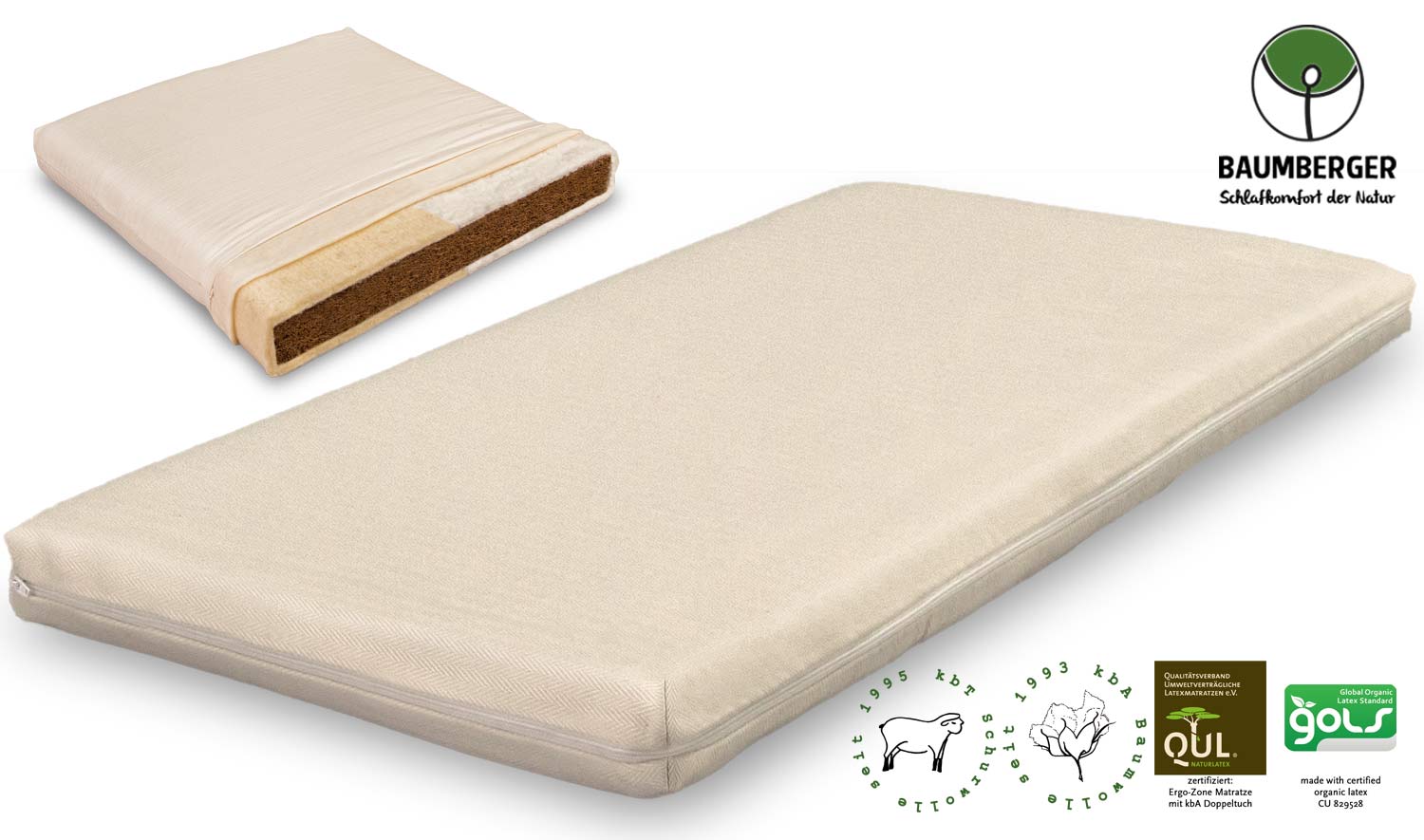 Kindermatratze Cocolana Naturlatex Green Living