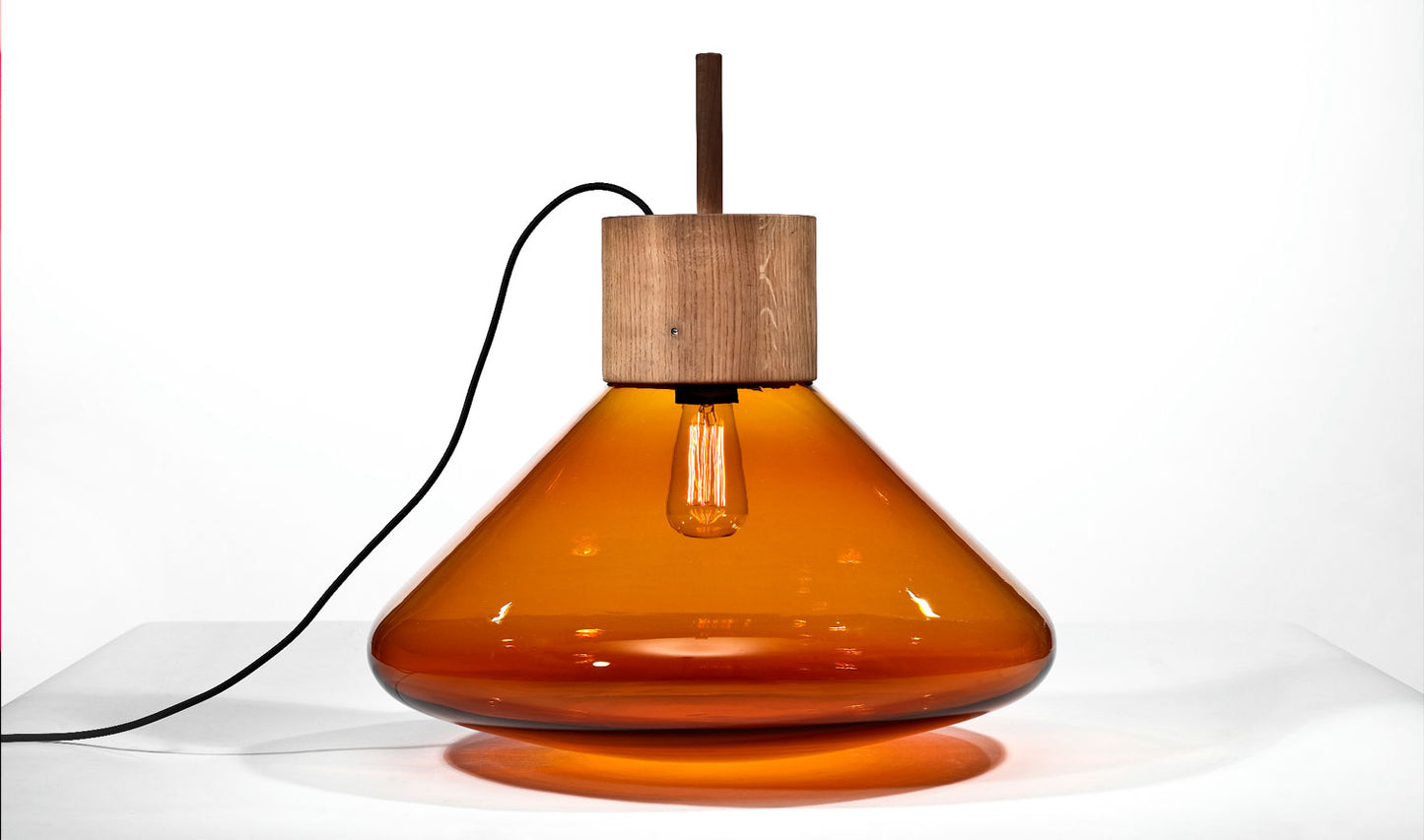 Bodenleuchte Muffin Wood upside-down