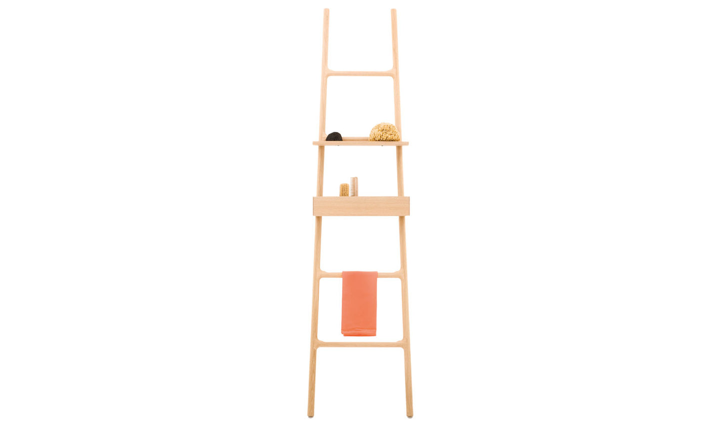 TILT oak hanger-ladder/Leiterregal Handtuchhalter aus Holz fürs bad