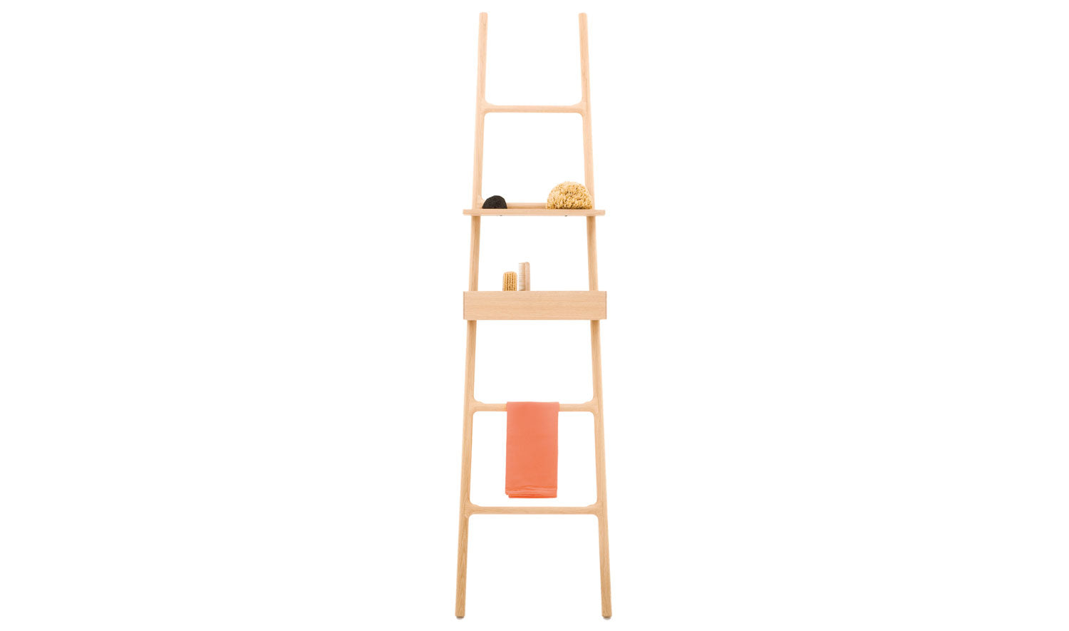 TILT oak hanger-ladder/Leiterregal Handtuchhalter aus Holz fürs bad