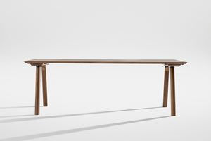 Table en bois massif Rail