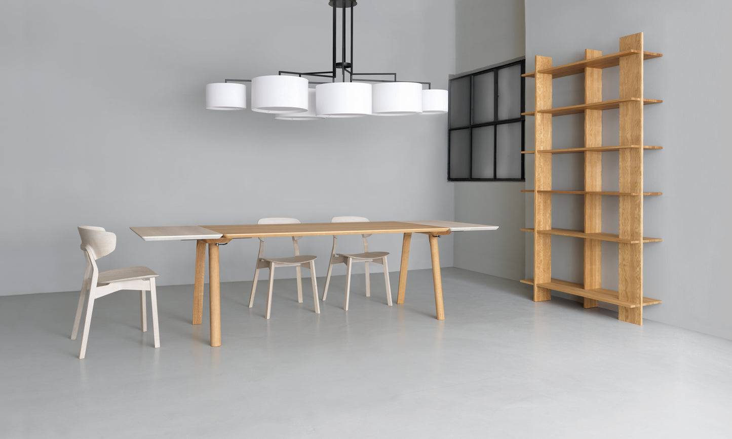 Table en bois massif Rail