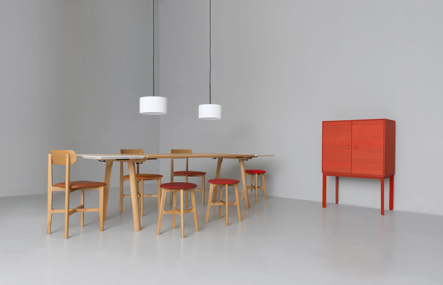 Table en bois massif Rail